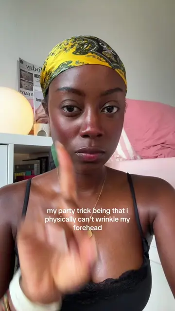 i'll never need forehead botox 😫😭😭 #naturalbotox #blackgirlmakeup #fyp #antia