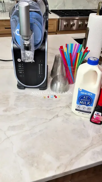 This Ninja Slushi vanilla milkshake might be the easiest thing I’ve made all wee