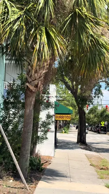 📍the press in charleston, sc is an amazing tiny burrito shop + they put fries i