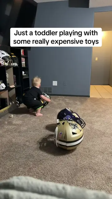 He’s ready for football season too 