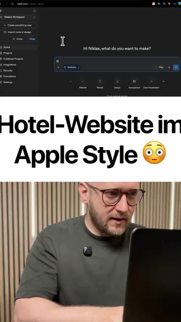 📌 Anleitung, Prompts und Link → https://niklas.how/31 Mit Replit kannst du mode