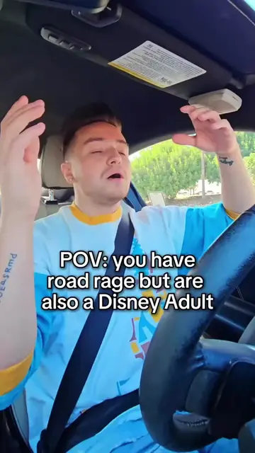 the happiest road rage on Earth!! 😤🚘 #disney #comedy #funny #meme #foryoupage 