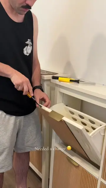 Just wait.. they came out SO pretty 🥹  DIY’d our ikea shoe cabinets a couple ye