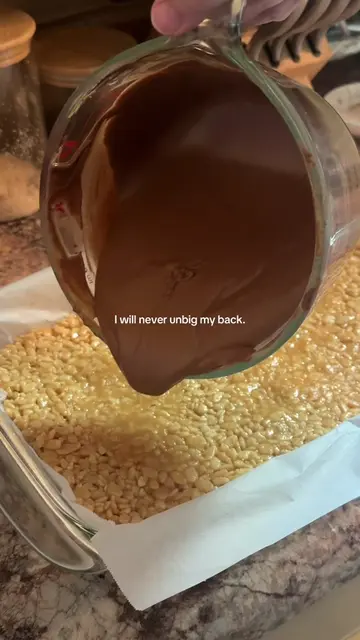 So I’m famous for these now. Soft and delicious scotcharoos. No bake and literal