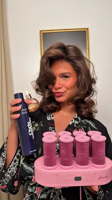 HOW TO: Set your hot rollers for short to medium length hair 🤍 #hotrollers #hot