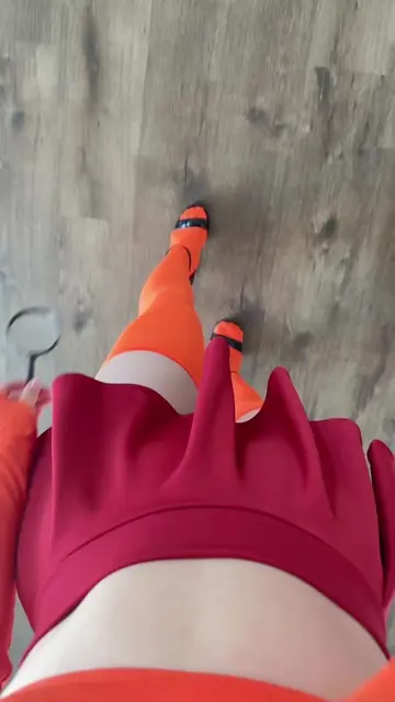 am I in trouble? 😬 #cosplay #velma #cosplayer #fyp 