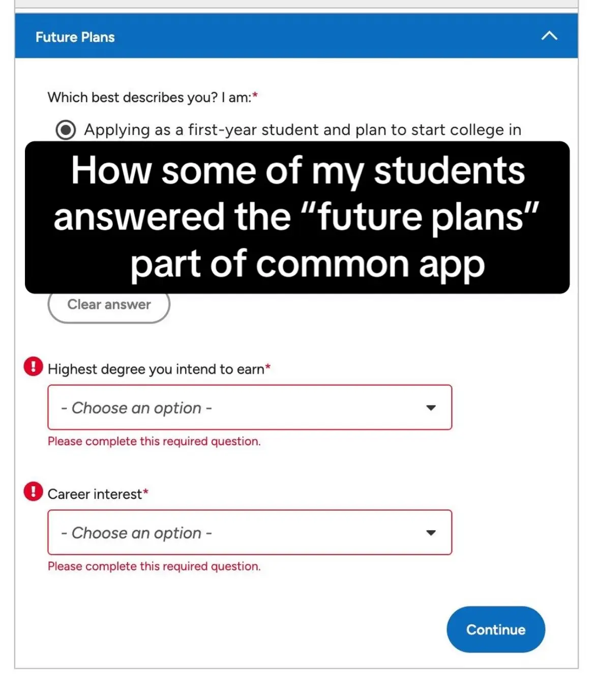 College application tips . . .  #commonapp #collegeapps #collegeadmissions  #hig