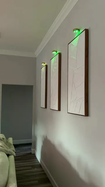 These LED rechargeable picture lights completely changed my nighttime routine 🌈