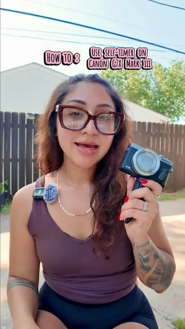 How to use the self-timer feature on your Canon G7X Mark iii. Hope this helps 😁
