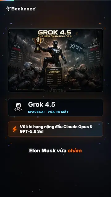 Grok 4.5 đã ra mắt được elon musk cho rằng còn tốt hơn claude opus #grok45 #clau