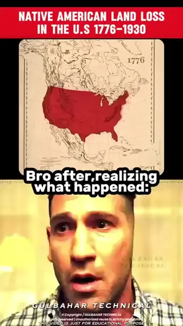 Bro After Learning U.S. History 💀 Native American Land Loss#viral #tiktokusa #f