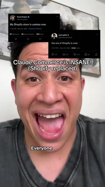 claude commerce dropped and everyone’s panicking #amboras #shopify #claude #ecom