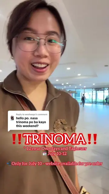 Replying to @weshwaps on duty at Trinoma this weekend! See you all 💖 ‼️TRINOMA‼