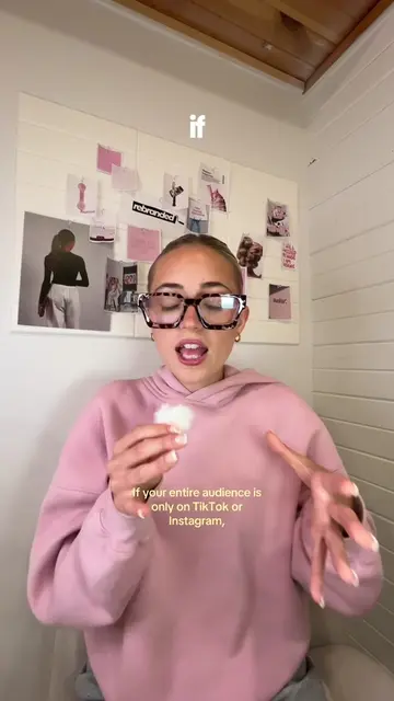 if tiktok is your *only* focus, it’s time to rethink your strategy big time.  ye