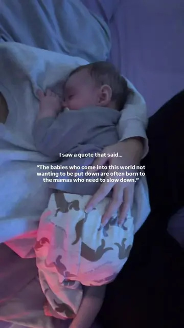 Maybe slowing down was exactly what we both needed. 🤍 #motherhoodjourney #postp
