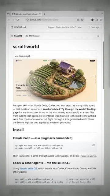 scroll-world Build a stunning, scrollable landing page that lets users fly throu