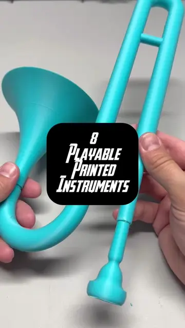 🎶 8 3D printed instruments that are actually playable. The whole series so far 