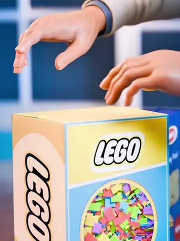 He Replaced Lego Pieces With Dried Pasta 🤨 #3danimation #NatureFact #LearnOnTik