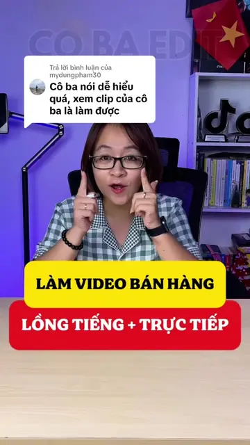 Trả lời @mydungpham30 cách làm video vừa nói trực tiếp vừa lồng tiếng, tức là vừ