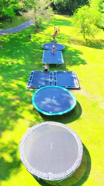 How many bounces would it take YOU?🫵 #Trampoline #Sports #Gymnastics #Games 