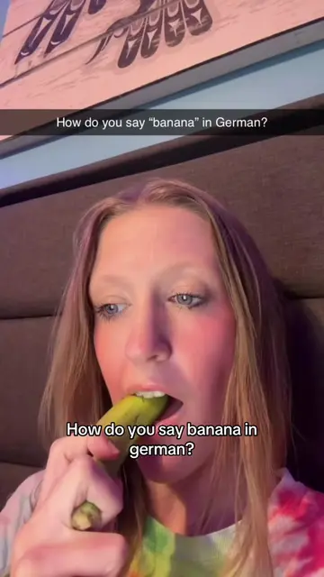 Learning how to say banana in German #learngerman #fluency #LanguageLearning #st