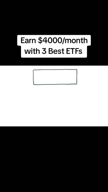 3 Best ETFs that can make you $4000/month  #edutokcontest #finance #stockmarket 