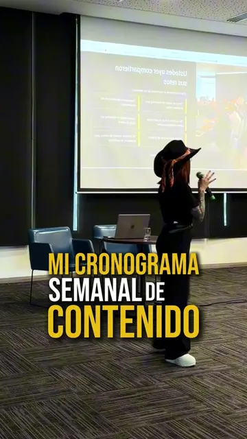 Mi cronograma de contenido si tuviera una marca personal, fácil y sencillo. #neg