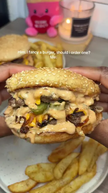 Juicy, Spicy jalapeño and onion double smash burgers with a creamy homemade spic