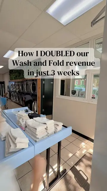 In just 3 weeks I doubled our wash and fold business from customers walking in w
