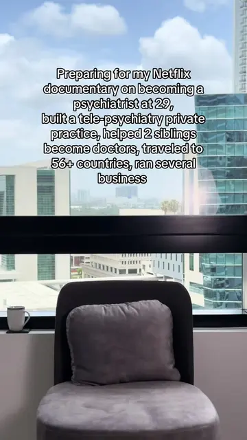 "Preparing for my Netflix documentary on becoming a psychiatrist at 29, building