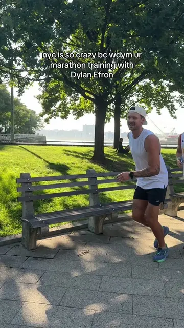 nyc is so crazy bc wdym ur marathon training with @Dylan Efron #Running #nyc #ne