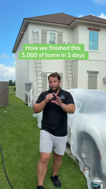 How we finished this 3,000 sf home in 3 days…😎 Follow along fam!!!🚀 #housepain