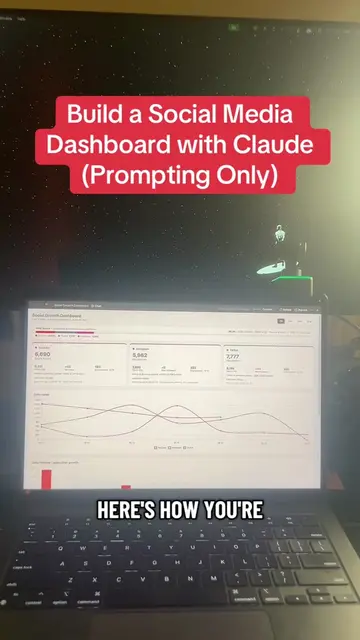 Live social media Dashboard with Claude #socialmediamarketing #contentmarketing 