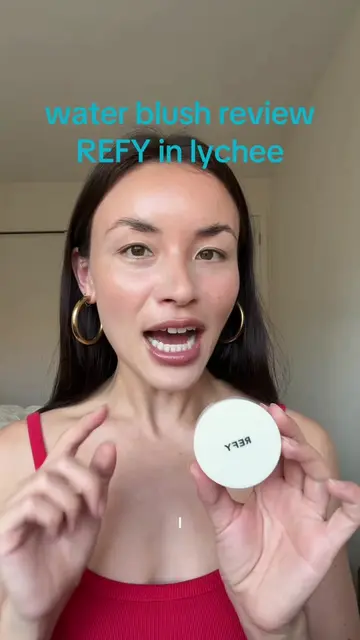 @REFY water blush review 🩵 #waterblush #refy #blushreview #summermakeup #nomake