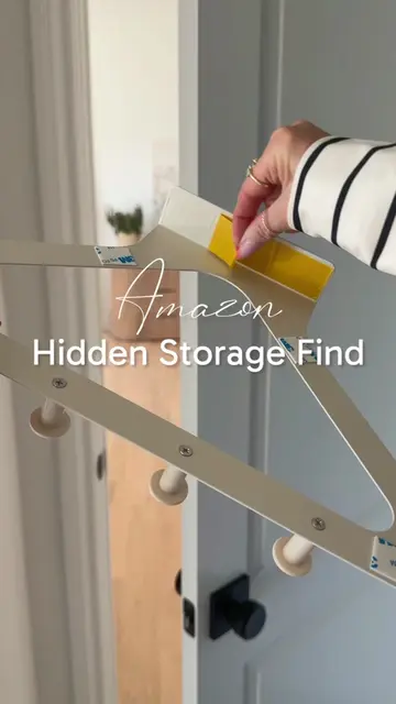 This hidden storage find is ultra slim, fits perfectly over the top of your door