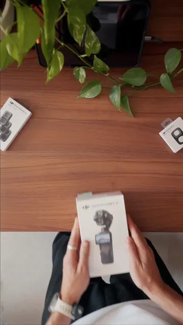 Unboxing the brand new DJI Osmo Pocket 4P 😍 #dji #osmopocket #asmr #unboxingasm