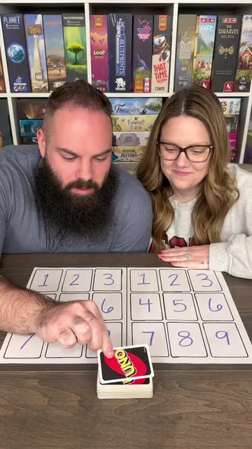 Flip Your Numbers First To Win! #boardgames #GameNight #couple #fun 