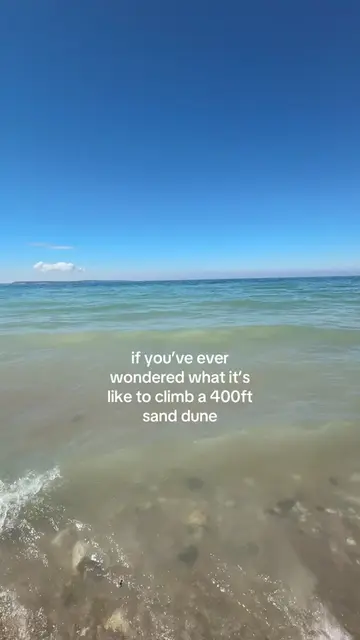 not saying you should do it but… yeah #sanddunes #duneclimb #sleepingbeardunes #