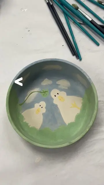 hobby maxxing diaries episode 2: pottery painting! 🎨 i recreated a pinterest in