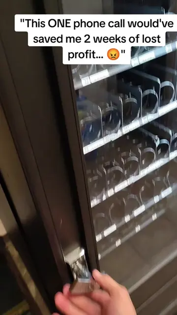 I never thought I'd lose two weeks of vending machine profit because of a lack o