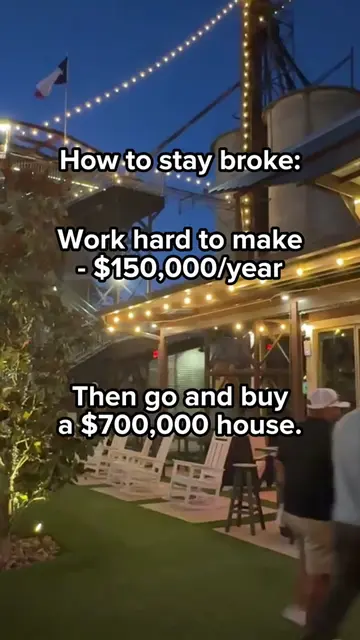 The fastest way to feel broke on a great income? Buy too much house. 👀💸 $150k 