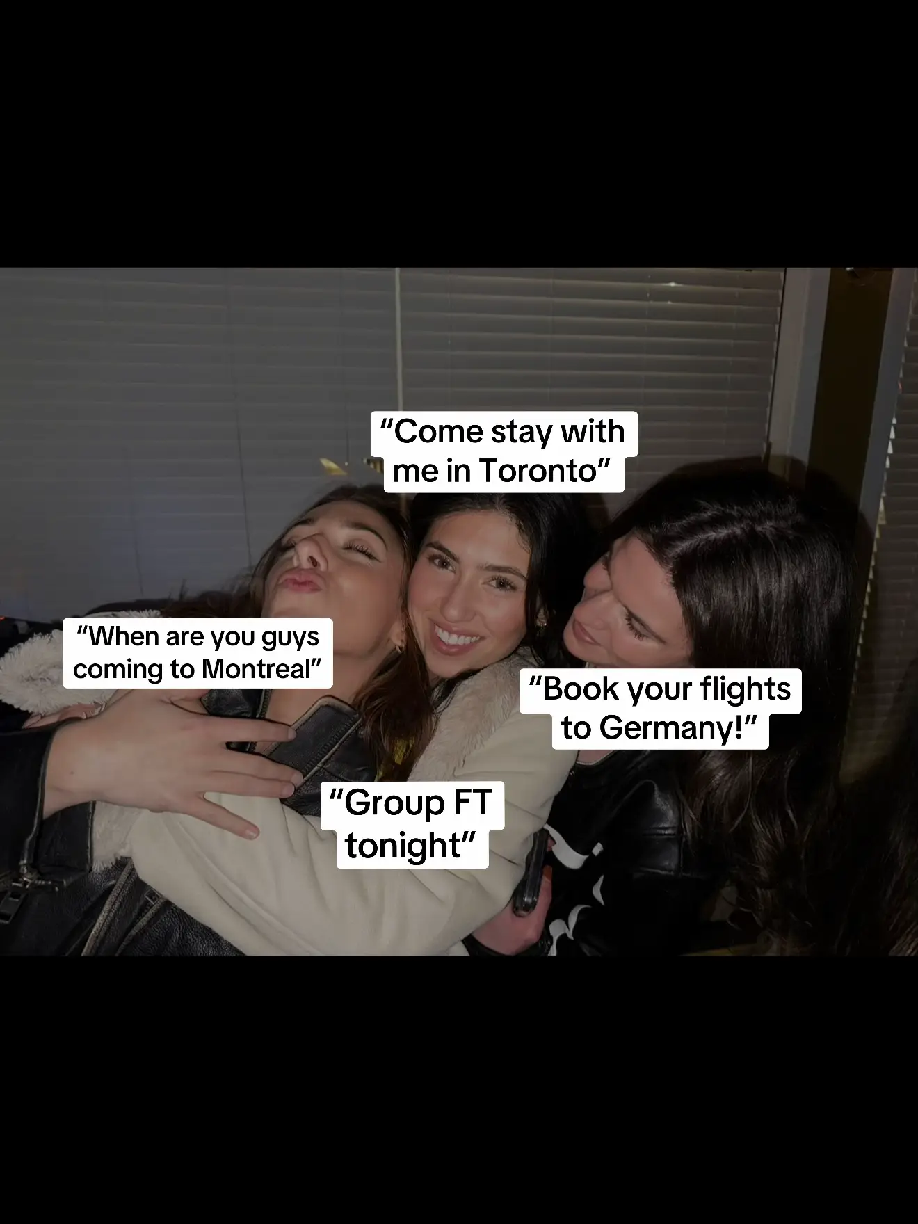 AND THEN THERE WAS A TREND ABOUT HOW MUCH YOU MISS YOUR FRIENDS TO AN OASIS SOUN