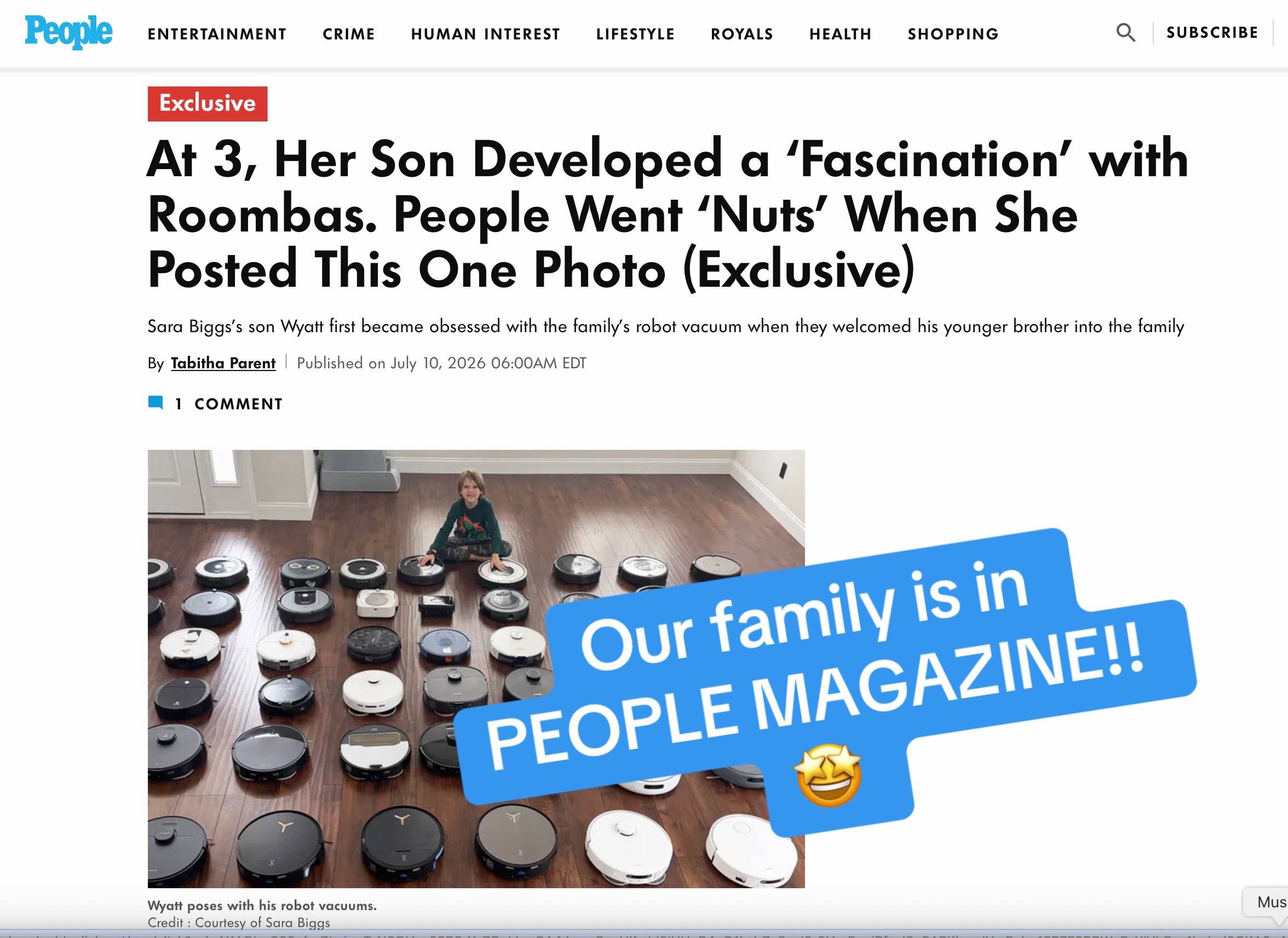 Huge thank you to @People Magazine for this amazing article! We are so thrilled 