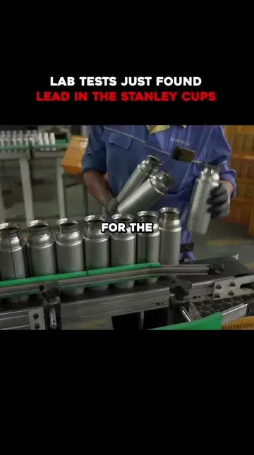 Stanley seals the vacuum insulation in its cups with a pellet that contains lead