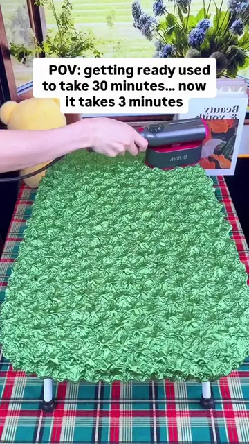 “Heats up in just 15 seconds and removes wrinkles fast 🤯✨ comment ‘IRON’ if you