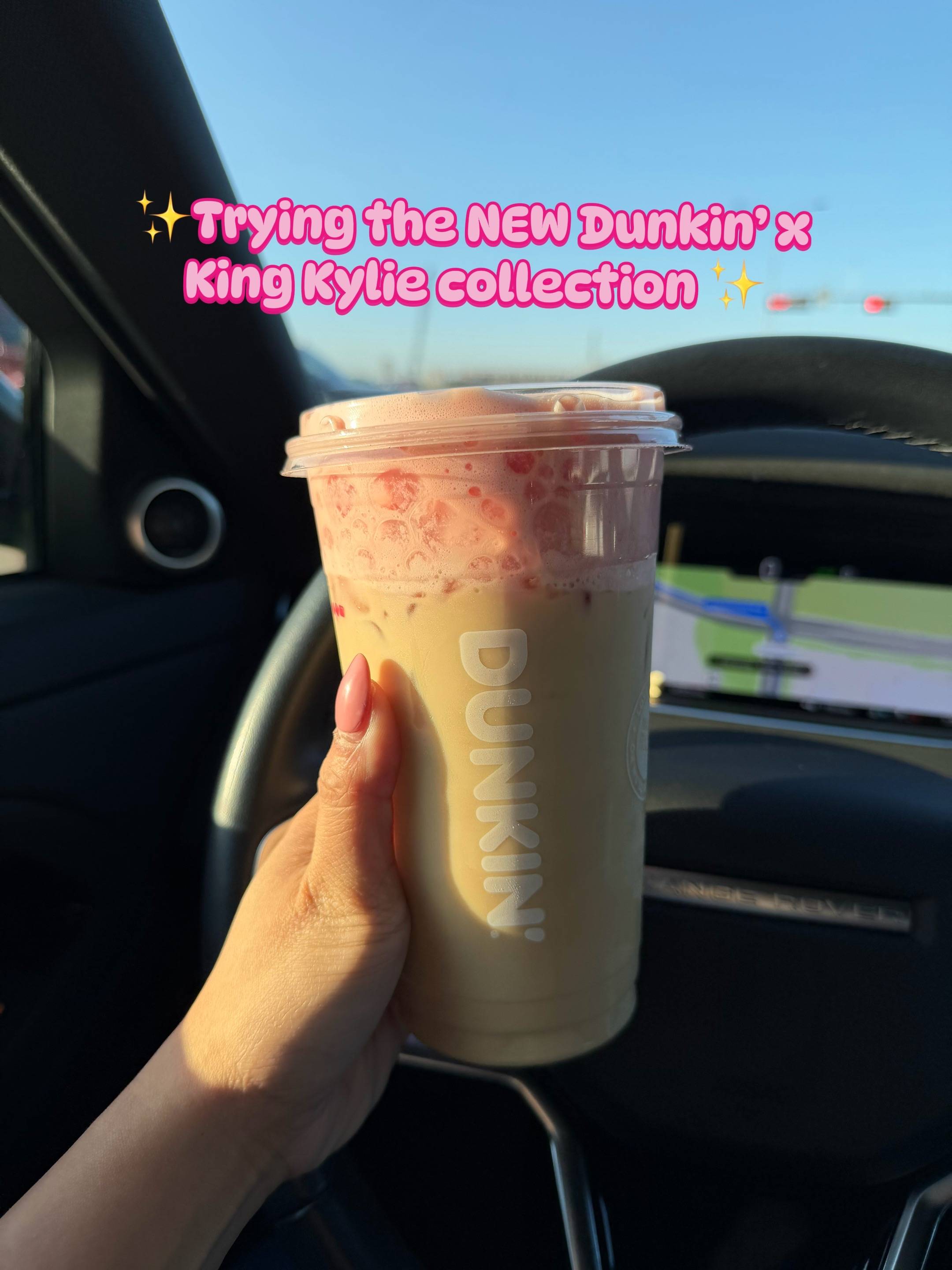 Okay… I finally gave the new Dunkin’ x Kylie collection a try! ☕️💗 I had to see
