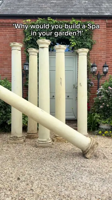 ad OMG… I think we might be building the world’s most extra DIY garden spa 😭🛁 