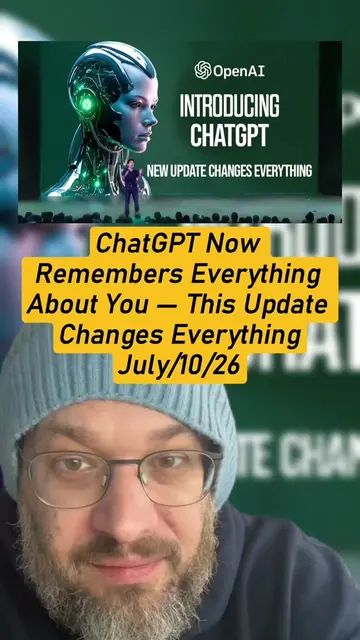 ChatGPT Now Remembers Everything About You — This Update Changes Everything
 #Ch