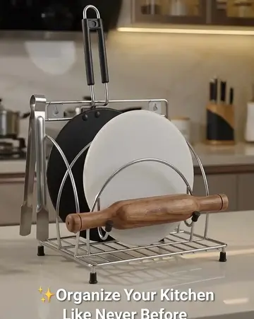✨ Kitchen ko dein smart aur organized look! 🍽️ Chakla Belan Stand ke sath apna 
