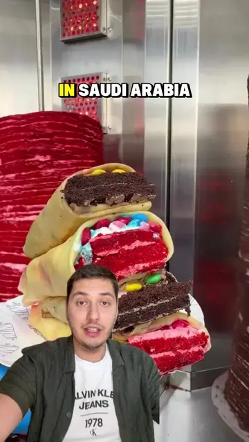 🍰 In Saudi Arabia, entrepreneurs turned cake into a dessert kebab—and people ca